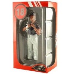 1950's Juan Manuel Fangio Reaching Up To Attach Helmet Figurine For 1/18 Diecast Model Cars By Lemans Miniatures -Toy Store GUEST 003b65af bdbe 47e0 bfea e3b3ff047445