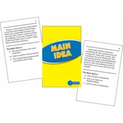 Edupress Main Idea Practice Cards, Levels 3.5-5.0
