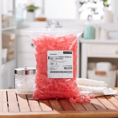 McKesson Tube Closure Snap Cap Red Polyethylene 177-118115R 1000 Per Bag 5 McKesson Tube Closure Snap Cap Red Polyethylene 177-118115R 1000 Per Bag - Image 3