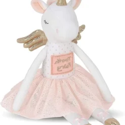 Bearington Twinkles Soft Plush Unicorn Tooth Fairy Doll, 14 Inches