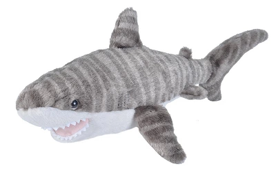Wild Republic Cuddlekins Mini Tiger Shark Stuffed Animal, 8 Inches 3 Wild Republic Cuddlekins Mini Tiger Shark Stuffed Animal, 8 Inches