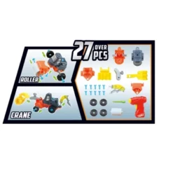Ready! Set! Play! Link 27 Piece 3-In-1 Take-A-Part Construction Toy Truck Turns Into Bulldozer, Excavator, And Roller -Toy Store GUEST 077fd4c0 a51e 4e99 b62a e72598484b81