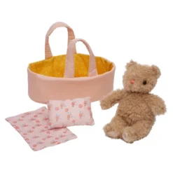 Manhattan Toy Moppettes Bea Bear Stuffed Animal Nurturing Playset With Bear Plush Toy, Fabric Bassinet, Blanket & Pillow -Toy Store GUEST 07da0297 3a1e 4449 a0c4 abdfc67c172c