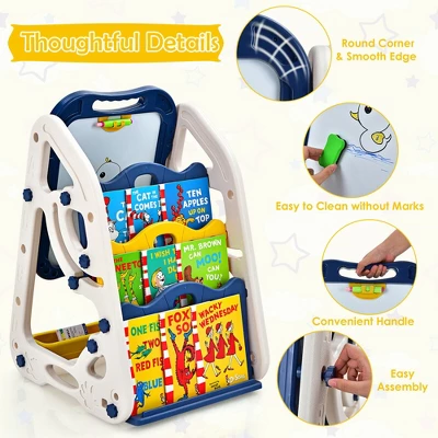 Costway 3-in-1 Kids Art Easel Double-Sided Tabletop Easel W/Art Accessories 9 Costway 3-in-1 Kids Art Easel Double-Sided Tabletop Easel W/Art Accessories - Image 7