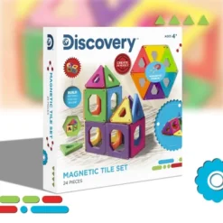 Discovery Kids Magnetic Tiles Building Blocks Set 24pcs 12 Discovery Kids Magnetic Tiles Building Blocks Set 24pcs -Toy Store GUEST 0d9d5966 5d2b 472a 93bc c1d84738b948
