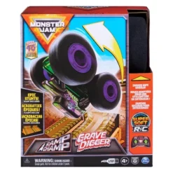 Monster Jam Official Ramp Champ Grave Digger Indoor Super Soft Remote Control Monster Truck