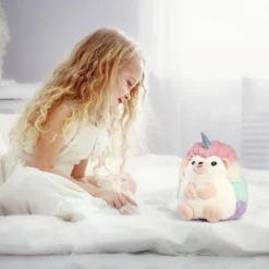 FAO Schwarz Glow Brights Toy Plush LED With Sound Hedgicorn 15" Stuffed Animal