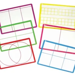 SI Manufacturing Transparent Sorting Mats, 16-1/2 X 12-1/2 Inches, Grades PreK And Above