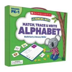 Scholastic Learning Mats: Match, Trace & Write The Alphabet For Grades PreK-1