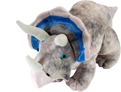 Wild Republic Dinosauria Mini Triceratops Stuffed Animal, 10 Inches 3 Wild Republic Dinosauria Mini Triceratops Stuffed Animal, 10 Inches