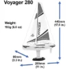 Playsteam Voyager 280 2.4G Sailboat-Green