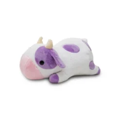 Avocatt 12" Fluffy Purple Cow Plush Stuffed Animal
