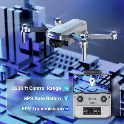 Contixo F28 Pro Foldable GPS Drone - 4K FHD Camera W GPS Control & Selfie Mode - Brushless Motor - With Carrying Case 4 Contixo F28 Pro Foldable GPS Drone - 4K FHD Camera W GPS Control & Selfie Mode - Brushless Motor - With Carrying Case - Image 2