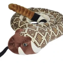 Wild Republic Plush Snake Jumbo 110 Inches Western Diamondback Stuffed Animal, 110 Inches