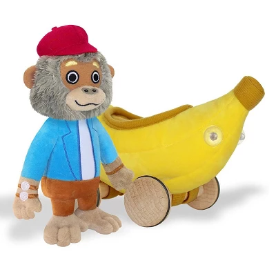 Yottoy Bananas Gorilla Soft Toy 7.5” With Bananamobile 8” 3 Yottoy Bananas Gorilla Soft Toy 7.5” With Bananamobile 8”