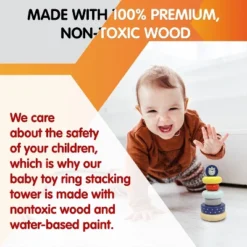 Leo & Friends Benny Wooden Stacking Toy -Toy Store GUEST 1e07256e 8801 4c06 b0a9 73303141a1e0