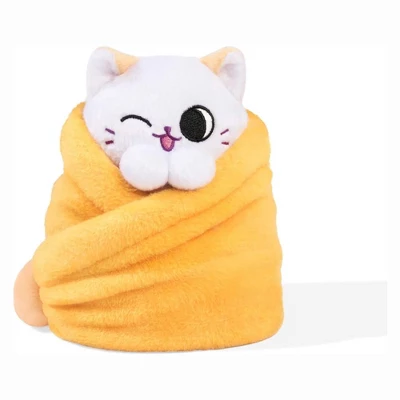 Uncute Purritos 7 Inch Plush Cat In Blanket | Mango 3 Uncute Purritos 7 Inch Plush Cat In Blanket | Mango