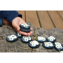 Yellow Door Pre-Coding Penguin Stones, Set Of 18