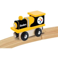 MasterPieces Officially Licensed NFL Pittsburgh Steelers Wooden Toy Train Engine For Kids -Toy Store GUEST 238ac560 3429 4fdd 9004 bc71968224d9