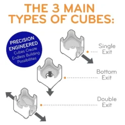 MindWare Q-Ba-Maze Rally Racing Marble Run Building Set - 69 Pieces