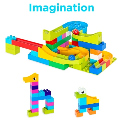 Best Choice Products 97-Piece Marble Maze Run Racetrack Puzzle Construction Game Set STEM Toy W/ 4 Balls 4 Best Choice Products 97-Piece Marble Maze Run Racetrack Puzzle Construction Game Set STEM Toy W/ 4 Balls - Image 2