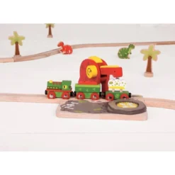 Bigjigs Rail Dino Crane Wooden Railway Train Set Accessory -Toy Store GUEST 2521a0db eff6 40b6 91aa a555e9b1284b