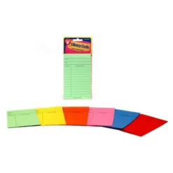 Hygloss Bright Library Cards, Assorted Colors, 50 Per Pack, 6 Packs
