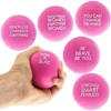 Juvale 6 Pack Pink Girl Power Stress Balls Stress Relief Toys For Women With Motivational Sayings -Toy Store GUEST 294b3947 fd24 469f ad72 261952812c9f