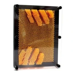 Insten 3D Pin Art Impression Board, Fun & Creative Toys For Kids And Children, 6 X 8in Orange