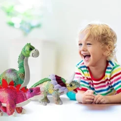 BUILD ME Stuffed Animal Set Of 4 - 12" Soft Dinosaur Plush Toys For Boys And Girls -Toy Store GUEST 2c0c86f6 a0a7 4a40 bf3c 05c333e55a23