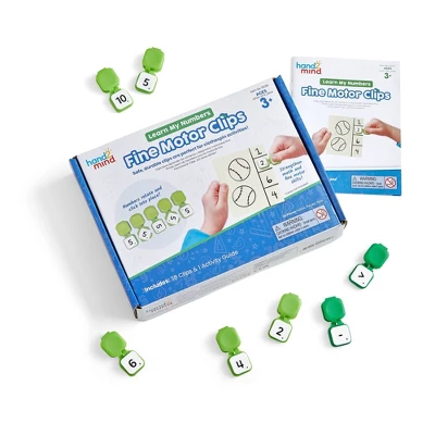 Hand2Mind Learn My Numbers Fine Motor Clips 3 Hand2Mind Learn My Numbers Fine Motor Clips