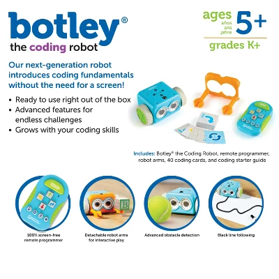 Learning Resources Botley The Coding Robot, Coding STEM Toy, 45 Piece Coding Set, Ages 5+ 5 Learning Resources Botley The Coding Robot, Coding STEM Toy, 45 Piece Coding Set, Ages 5+ - Image 3