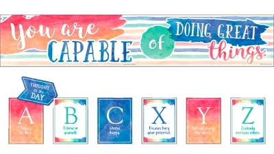 Teacher Created Resources You Are Capable Of Great Things Bulletin Board Set, 29 Pieces 3 Teacher Created Resources You Are Capable Of Great Things Bulletin Board Set, 29 Pieces