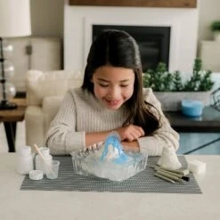 MindWare Dig It Up! Bubbling Ice Age Discovery: Erupting Glacial Volcano And Fossil Discovery Dig Kit Includes 7 Artifacts