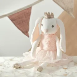 Bearington Brise Bunny Soft Plush Ballet Doll, 16 Inch