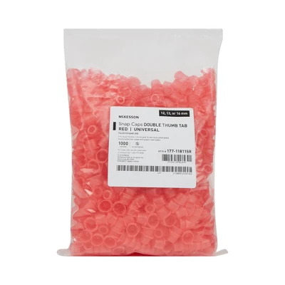 McKesson Tube Closure Snap Cap Red Polyethylene 177-118115R 1000 Per Bag 3 McKesson Tube Closure Snap Cap Red Polyethylene 177-118115R 1000 Per Bag
