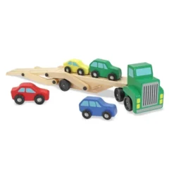 Melissa & Doug Car Carrier Truck And Cars Wooden Toy Set With 1 Truck And 4 Cars -Toy Store GUEST 380229f5 5066 4646 ad67 c9fdab9e6e00