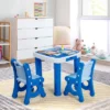 Costway Multifunctional Kids Desk & 2 Height-Adjustable Chairs W/ Non-slip Point Pink Blue Natural -Toy Store GUEST 3889587d b865 40bc be25 dd193af2902f