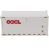 20' Dry Goods Sea Container "OOCL" White "Transport Series" 1/50 Model By Diecast Masters