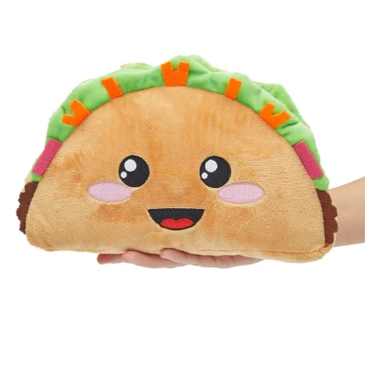 Smiley Soft Taco Stuffed Animal, Comfort Food Plush Toys For Gifts, Collectibles (Brown, 10 In) 4 Smiley Soft Taco Stuffed Animal, Comfort Food Plush Toys For Gifts, Collectibles (Brown, 10 In) - Image 2