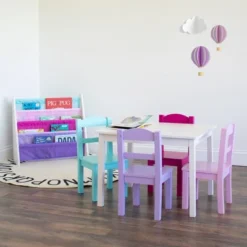 5pc Forever Kids' Wood Table And 4 Chair Set White - Humble Crew 9 5pc Forever Kids' Wood Table And 4 Chair Set White - Humble Crew -Toy Store GUEST 3e4643bd eb42 4b92 af2b 7e24a8914b30