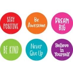 Teacher Created Resources Spot On Positive Sayings Floor Markers, 4"
