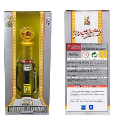Pennzoil Gasoline Vintage Gas Pump Cylinder 1/18 Diecast Replica By Road Signature 4 Pennzoil Gasoline Vintage Gas Pump Cylinder 1/18 Diecast Replica By Road Signature - Image 2