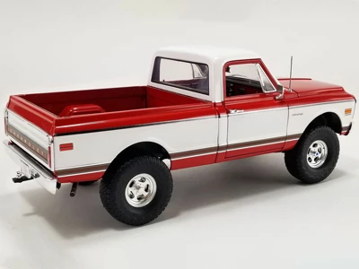 1972 Chevrolet K-10 4x4 Pickup Truck Red And White Limited Edition To 390 Pieces Worldwide 1/18 Diecast Model Car By ACME 5 1972 Chevrolet K-10 4x4 Pickup Truck Red And White Limited Edition To 390 Pieces Worldwide 1/18 Diecast Model Car By ACME - Image 3