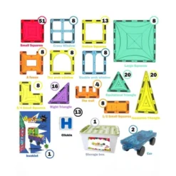 Magnet Tiles Mag-Genius Magna Award Winning Building Magnetic Toy 199pc -Toy Store GUEST 428c89bd 0183 4a31 b8ec c7310b8910b5