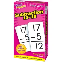 TREND Subtraction 13-18 Skill Drill Flash Cards -Toy Store GUEST 436dfe6c 2e3e 4f44 8a15 cde08e6283f1