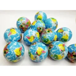 Insten 24 Pack Mini Planet Earth Soft Foam Stress Balls, Party Favors