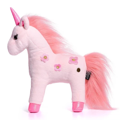 FAO Schwarz 13" Pink Unicorn Glow In The Dark Toy Plush 6 FAO Schwarz 13" Pink Unicorn Glow In The Dark Toy Plush - Image 4