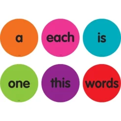 Teacher Created Resources Spot On Sight Words 1-50 Carpet Markers, 4"