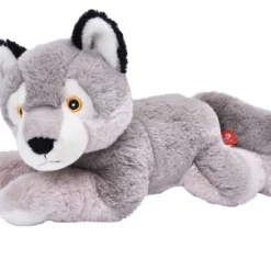 Wild Republic Ecokins Wolf Stuffed Animal, 12 Inches
